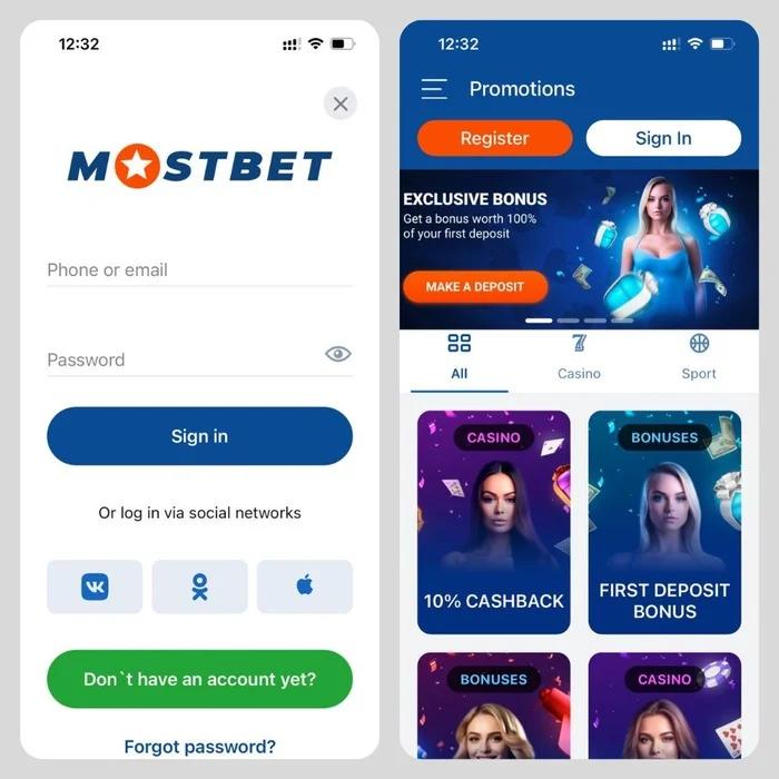 Download Mostbet on iOS