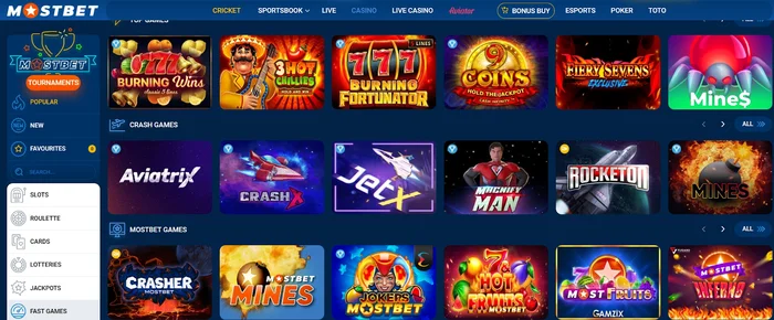 Online casino Mostbet PK